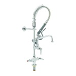 T&S Brass MPZ-2DLN-06 - Mini Pre-Rinse Unit, single hole deck base faucet, compa