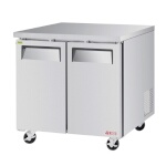 Turbo Air EUR-36-N6-V - Undercounter Refrigerator, two section, 36
