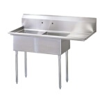 Turbo Air TSA-2-R1 - Sink, 2-compartment, with 18