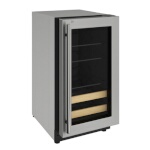 U-Line U-2218BEVS-13A - Undercounter Refrigerator, 17-3/4