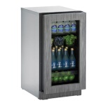 U-Line U-2218RGLINT-00B - Undercounter Refrigerator, 17-3/4