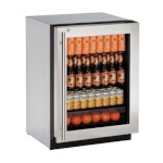U-Line U-2224RGLS-15B - Undercounter Refrigerator, 23-5/8