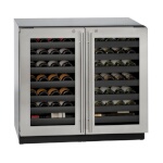 U-Line U-3036WCWCS-13B - Wine Refrigerator, two-section, 35-7/16