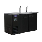 Valpro VPBD2-2 - Direct Draw Beer Dispenser, two-section, (2) towers & (2) taps, (2) doors, black exterior