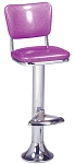 Vitro 1500-921 - Classic Stool with Back & Fountain Base, 30