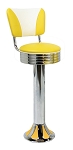 Vitro 1700-782 RB-EL - Classic Grooved Ring Stool with Elite Back & Teardrop Base