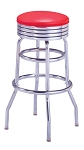 Vitro 215-782/49 NS - Classic Grooved Ring Stool with Double Ring Base, 30