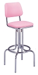Vitro 264-530 - Classic Stool with Back & Bent Legs, 30