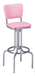Vitro 264-921 - Classic Stool with Back & Bent Legs, 30
