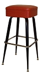 Vitro 265-214 - Classic Tapered Leg Stool, Non-Revolving, 30