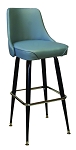 Vitro 265-242 WF - Classic Fully Upholstered Tapered Leg Stool, 30