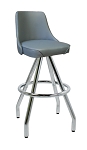 Vitro 400-242 WF - Classic Fully Upholstered Stool with Pyramid Base, 30