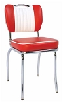 Vitro Seating 921 HBMBSH - Classic Chair, Curved Chrome Malibu Handle Back