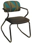 Vitro S-3 Tilting - Stacking Chair, Grade 5 Fully Upholstered, Tilting with Chrome Frame