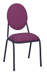 Vitro X-18 LS - Stacking Chair, Grade 5 Fully Upholstered, Oval Back