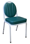 Vitro X-37 ISCB - Stacking Chair, Grade 5 Fully Upholstered, Inverted Seam Seat