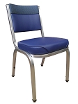 Vitro X-43 WFHR - Stacking Chair, Grade 5 Fully Upholstered, Cured Back with Head Roll