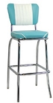 Vitro 921MBWF-BS - Classic stool, Malibu back, chrome finish. 2