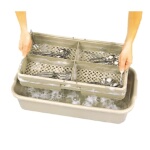 Vollrath 1394 - Traex Flatware Soak & Washing Systems, (4) compartment rack