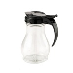 Vollrath 1412-02 - Syrup Server, 10 oz., clear polycarbonate jar, red plastic top, 5