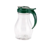 Vollrath 1414-02 - Syrup Server, 16 oz., clear polycarbonate jar, red plastic top, 5-3/4