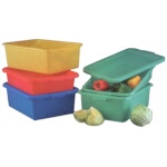 Vollrath 1522-C08 - Food Storage Box Recessed Cover, yellow (poultry), (Case of 6)