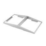 Vollrath 19184 - Double Angled Adapter Plate, accommodates (2) 1/2 size pans