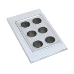 Vollrath 19195 - Adapter Plate, with six 4-1/4