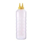 Vollrath 2224-13 - Twin Tip Squeeze Bottle Dispenser, 24 oz., standard cap, cle, (Case of 12)