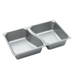Vollrath 3100240 - Super Pan Super Shape Wild Pan, 1/2 size, 6.4 quart, (Case of 6)