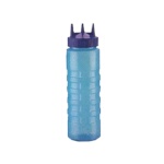 Vollrath 3324C-02 - Tri Tip Squeeze Bottle, 24 oz., wide mouth, translucent red with red cap, (Case of 12)