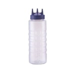 Vollrath 3332-1308 - Tri Tip Squeeze Bottle, 32 oz., wide mouth, clear bottle with yellow cap, (Case of 12)