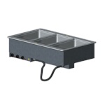 Vollrath 3640510 - Top Mounted 3 Well Modular Hot Drop-In w/Thermostatic Dial Controls, 9.0 amps