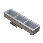 Vollrath 3665120 - Top Mounted 4 Well Short Sided Hot Drop-In w/Infinite Controls & 208-240 V.
