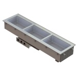 Vollrath 3665130HD - Short Sided Hot Well, Drop-In, (4) pan, infinite, 4000W, 208-240V