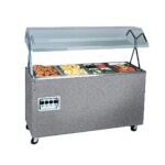 Vollrath 387322 - Portable Four Well Hot Food Station w/Granite Wrap & Manual Controls, 60 x 24 x 57 in.