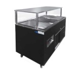 Vollrath 397092 - Portable 3 Well Electric Hot Cafeteria Unit w/Black Wrap