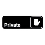 Vollrath 4505 - Private Sign, 3