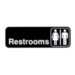 Vollrath 4517 - Restrooms Sign, 3