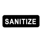 Vollrath 4519 - Sanitize Sign, 3