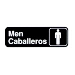 Vollrath 4566 - Men/Caballeros Sign, (English/Spanish) 3