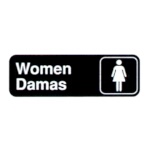 Vollrath 4567 - Women/Damas Sign, (English/Spanish) 3