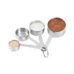 Vollrath 46589 - Four-Piece Straight-Sided Measuring Spoon Set