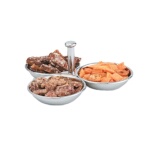 Vollrath 46636 - Condiment Server, (3) compartment, single bowl capacity, 4 o