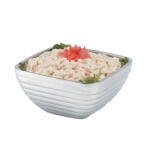 Vollrath 47634 - Insulated Serving Bowl, square beehive, 3.2 quart, mirror exterior, (Case of 6)