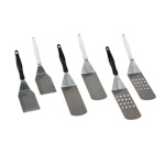 Vollrath 4808920 - Turner with black handle, perforated, 16-1/2