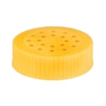 Vollrath 4907-08 - Shaker Dredge Lid, large, plastic, yellow, (Case of 12)