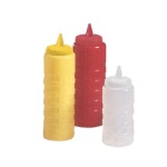 Vollrath 5116-13 - Squeeze Bottle, 16 oz., wide mouth, closeable cap, clear bottle with clear cap, (Case of 12)