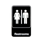 Vollrath 5617 - Restrooms Sign, 6