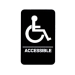 Vollrath 5632 - Accessible Sign, Braille, 6